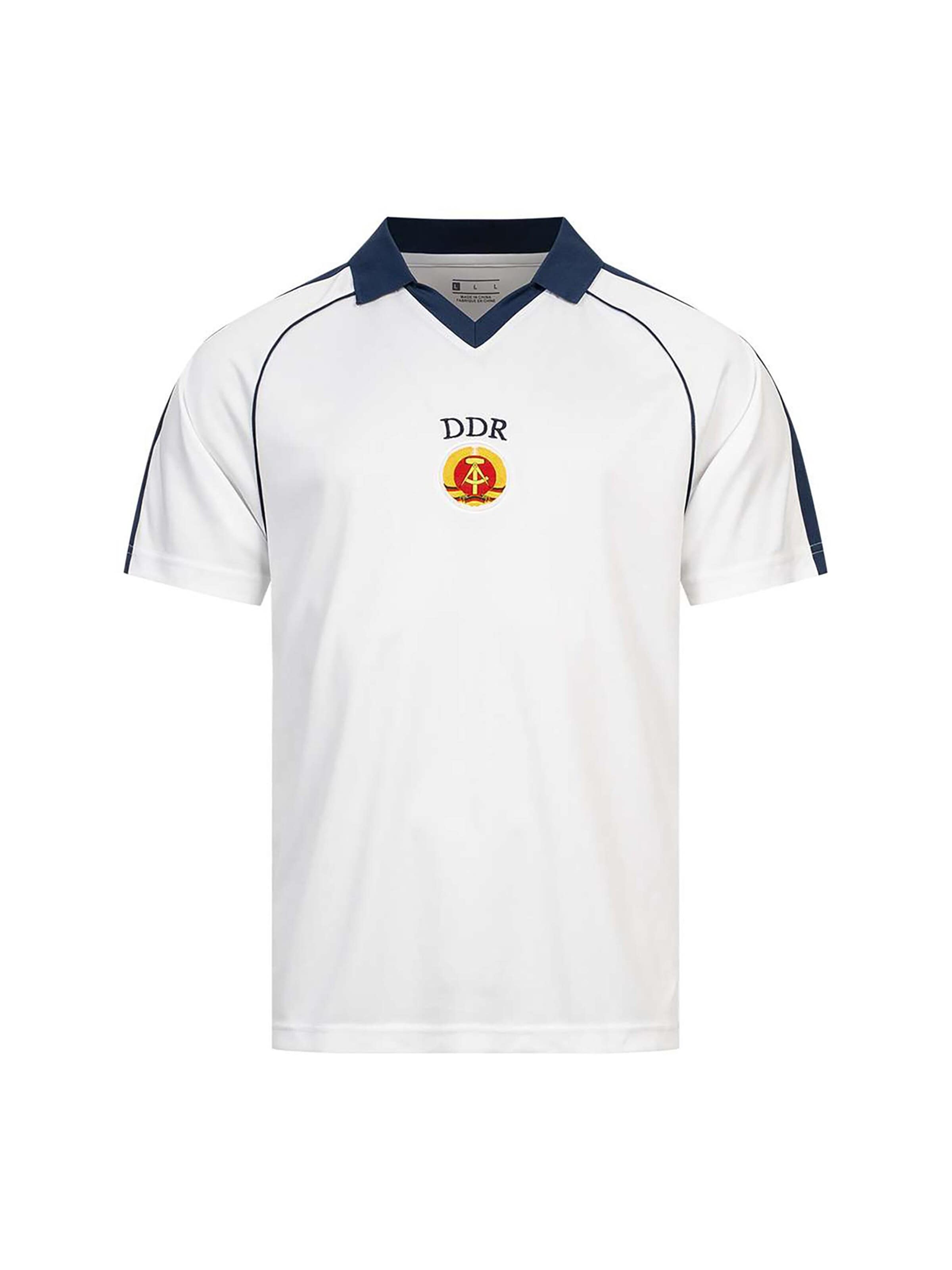 JELEX Jersey 'DDR Auswärtstrikot Retro History' in White: front