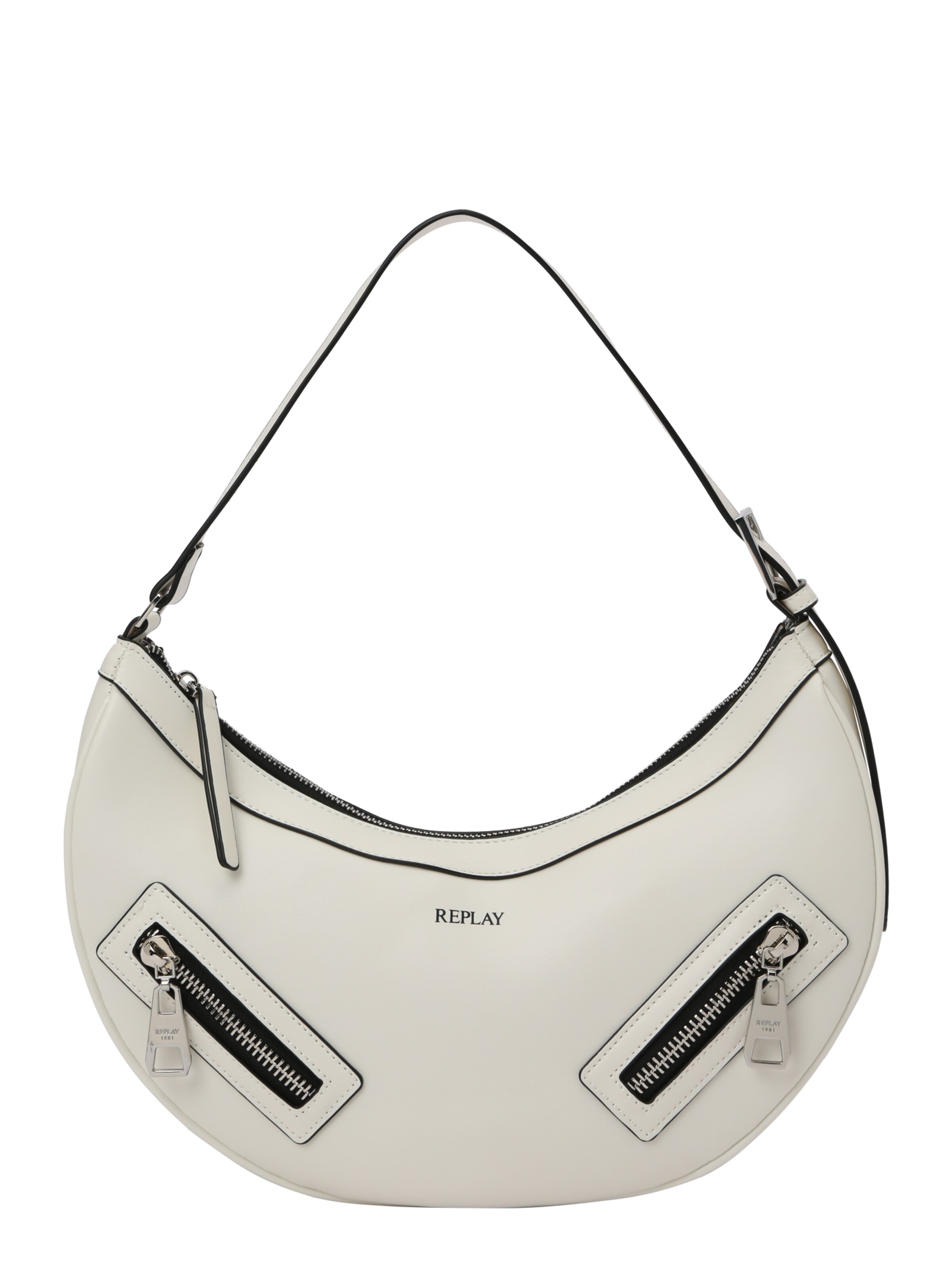 Borsa a spalla di REPLAY in bianco: frontale