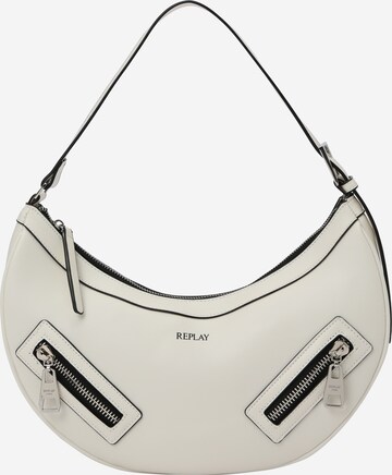 REPLAY Shoulder Bag in White: front