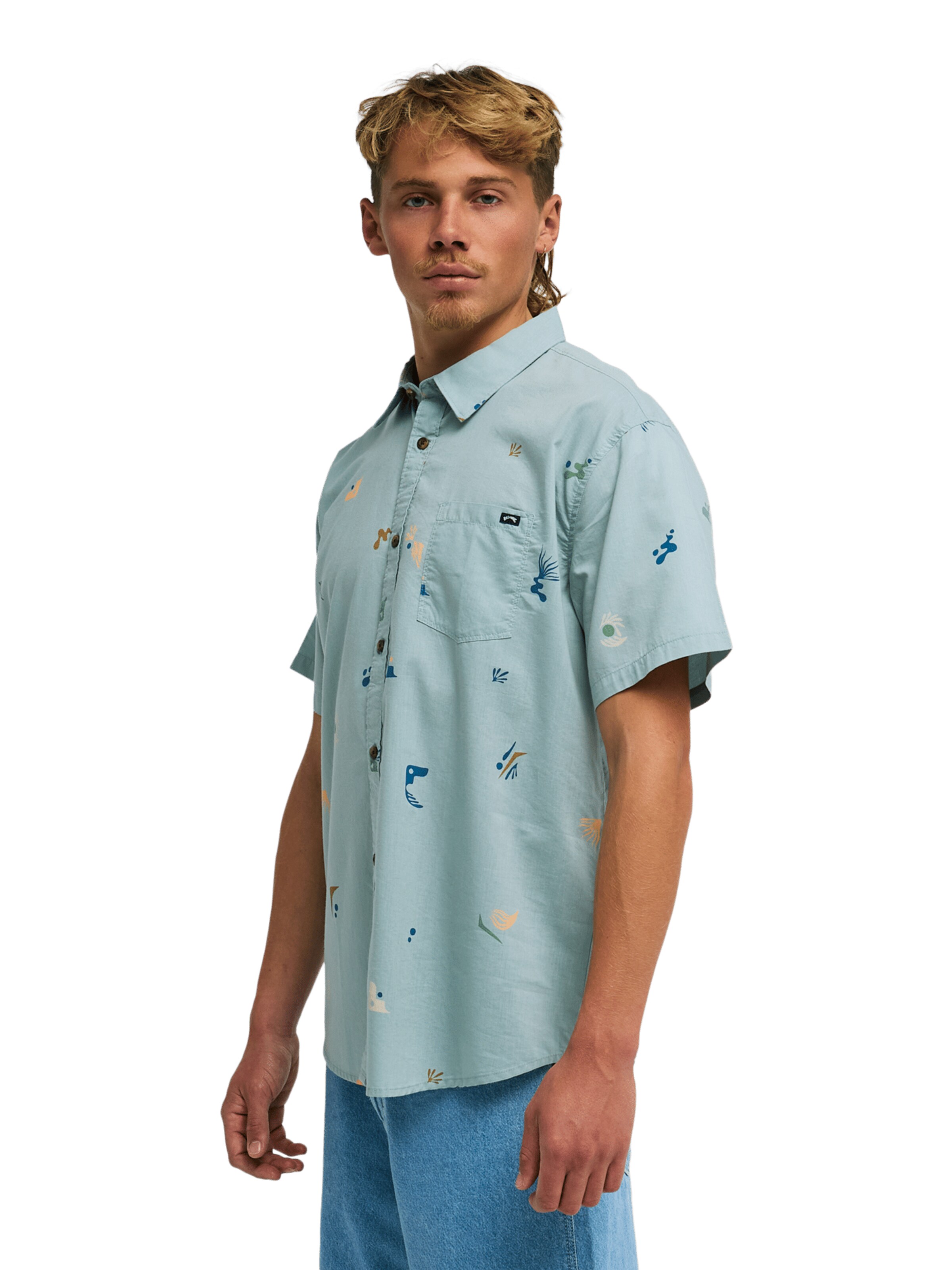 BILLABONG Regular Fit Hemd 'Sundays Mini' in Blau