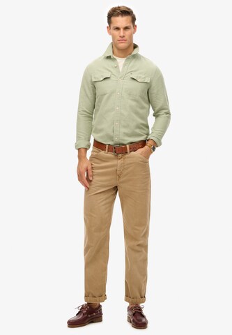 Coupe regular Chemise 'The Merchant Store' Superdry en vert