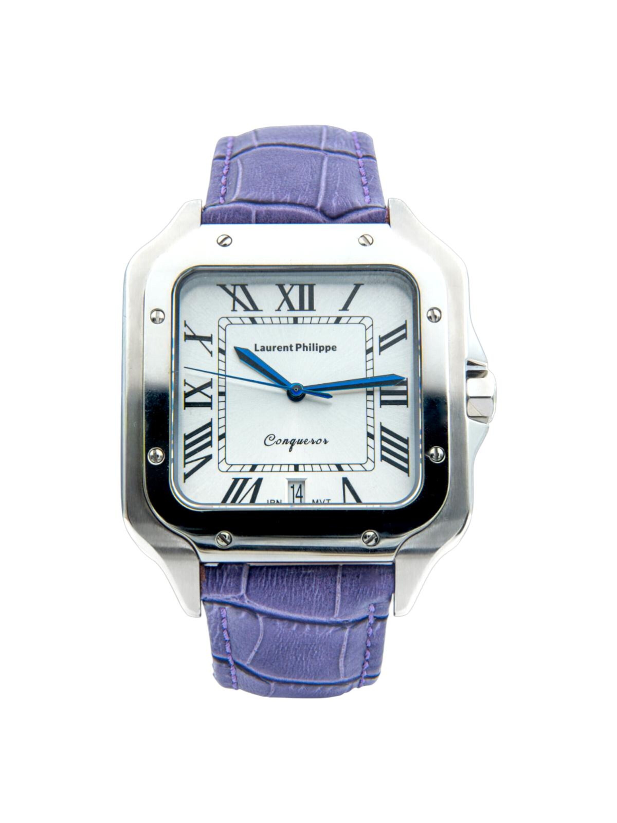 Laurent Philippe - Reloj analógico en lila: frente