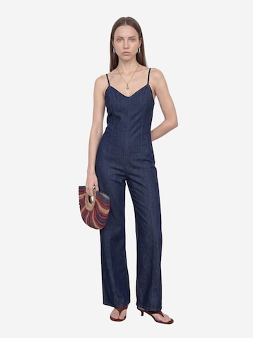 Dilvin Jumpsuit 'Overalls'‌‌‌‌‌‌‌‌‌‌ in Blau: Vorderseite