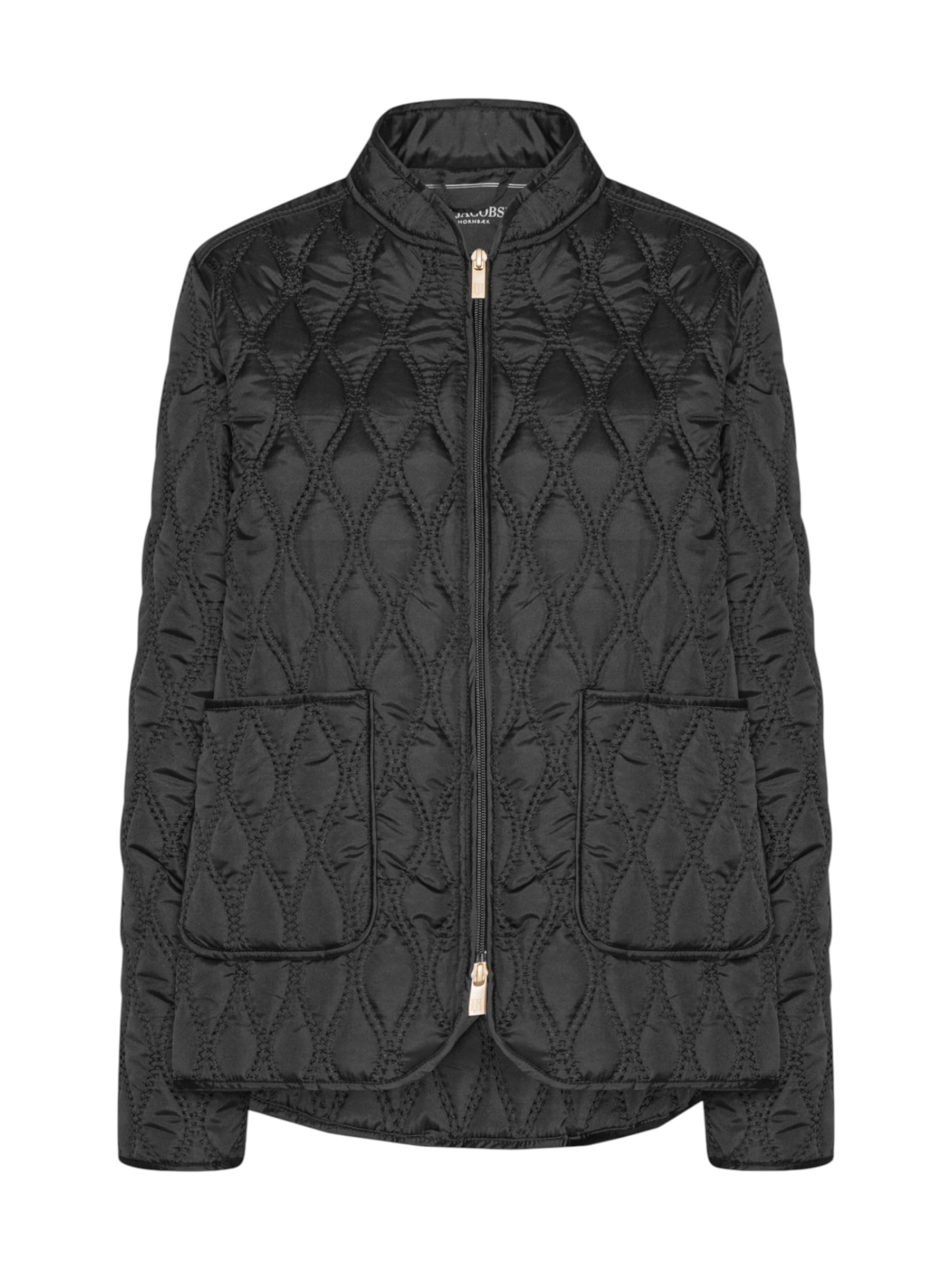 ILSE JACOBSEN Tussenjas 'AROS06' in Zwart: voorkant