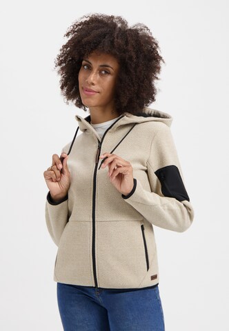 Travelin Strickjacke 'Tove' in Beige: Vorderseite