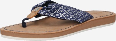 Flip-flops TOM TAILOR pe bleumarin / argintiu, Vizualizare produs