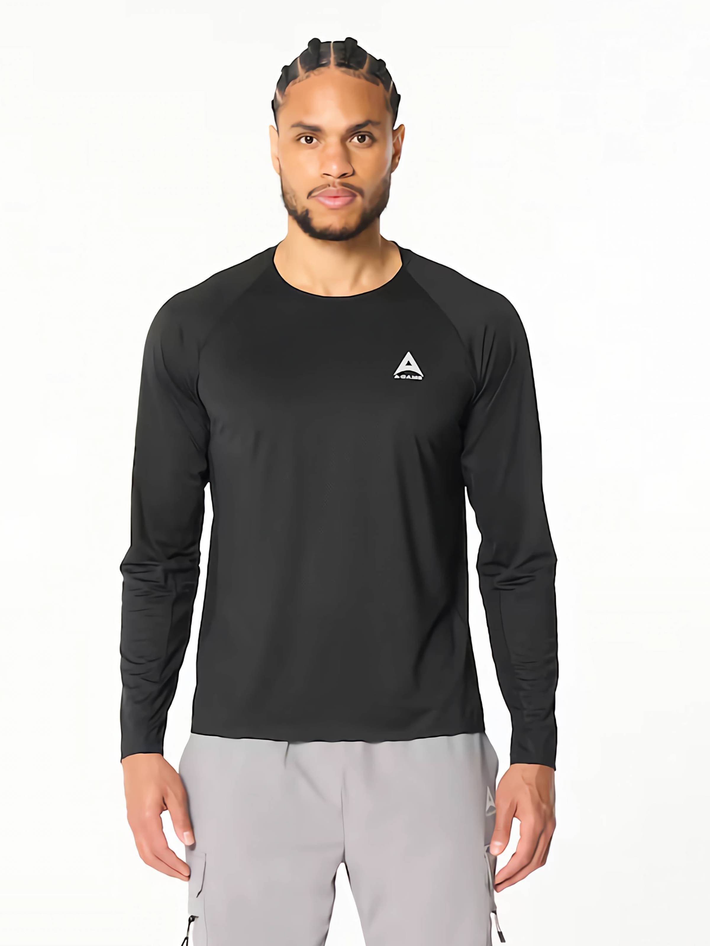 A-Game - Camiseta funcional en negro: frente