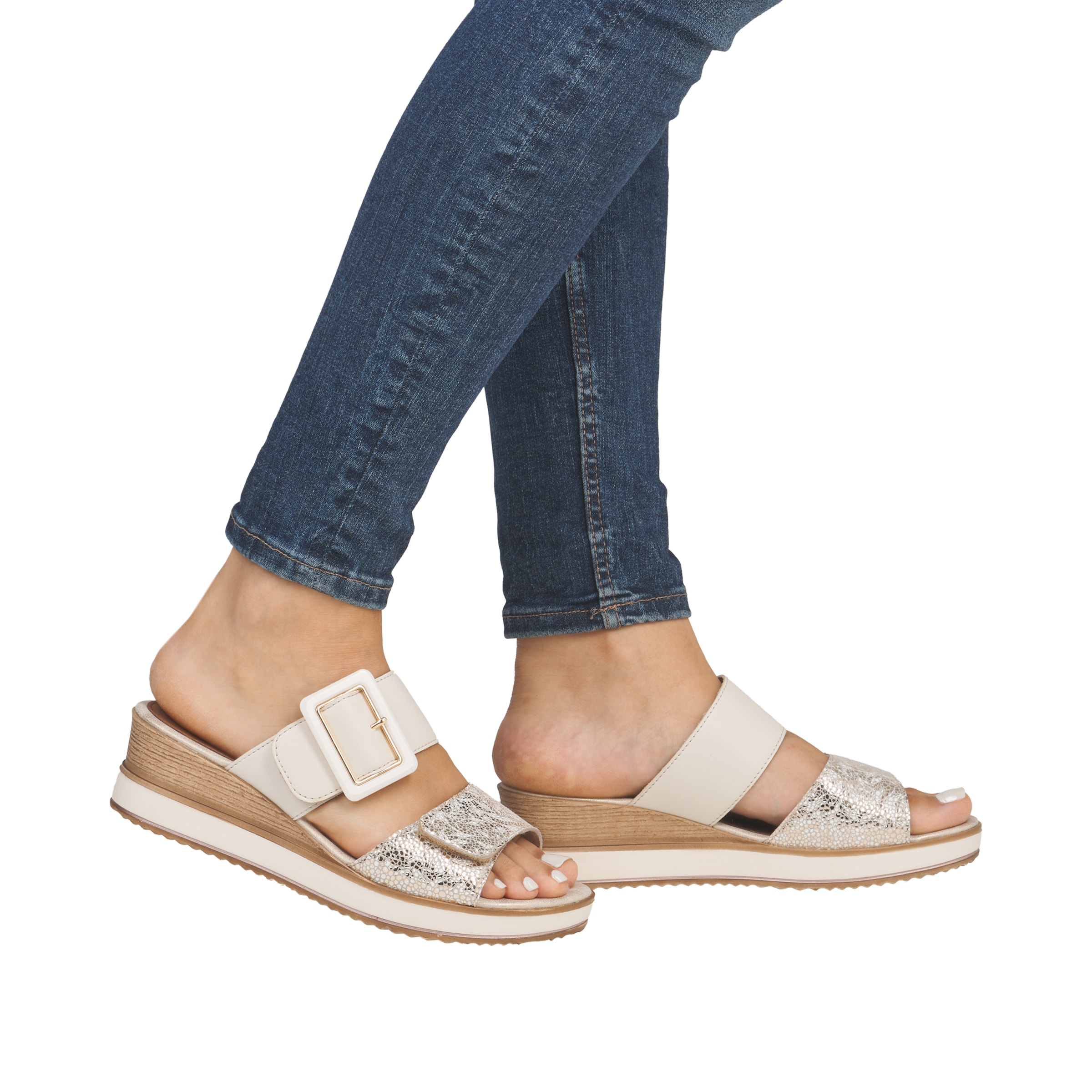REMONTE Mules in Beige: front