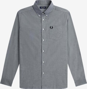 Fred Perry Regular fit Overhemd in Grijs: voorkant