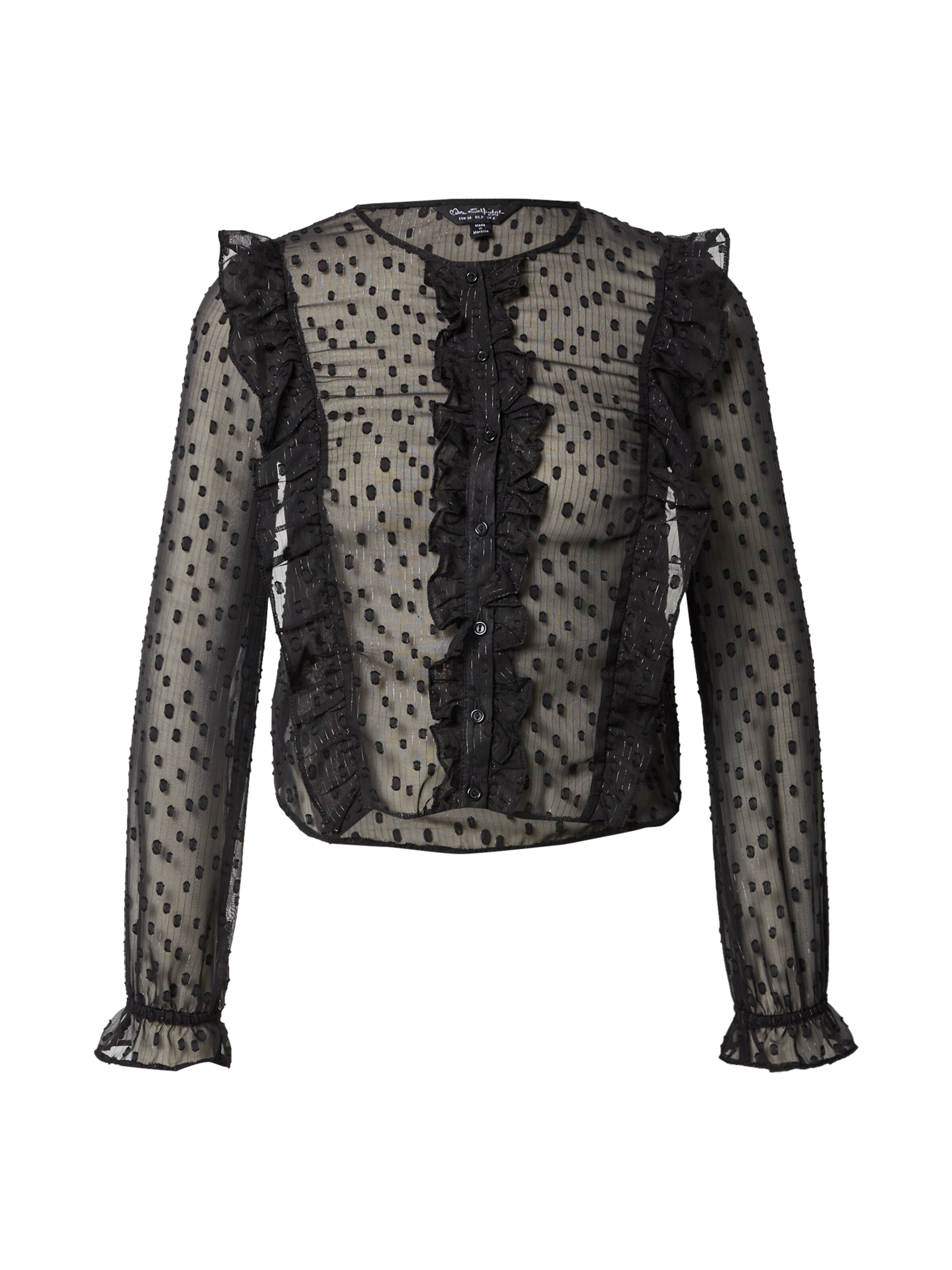 Miss Selfridge Blouse in Black: front