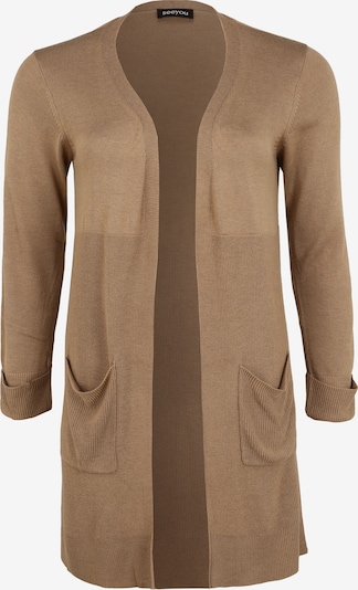 seeyou Strickjacke mit aufgesetzten Taschen in braun, Produktansicht