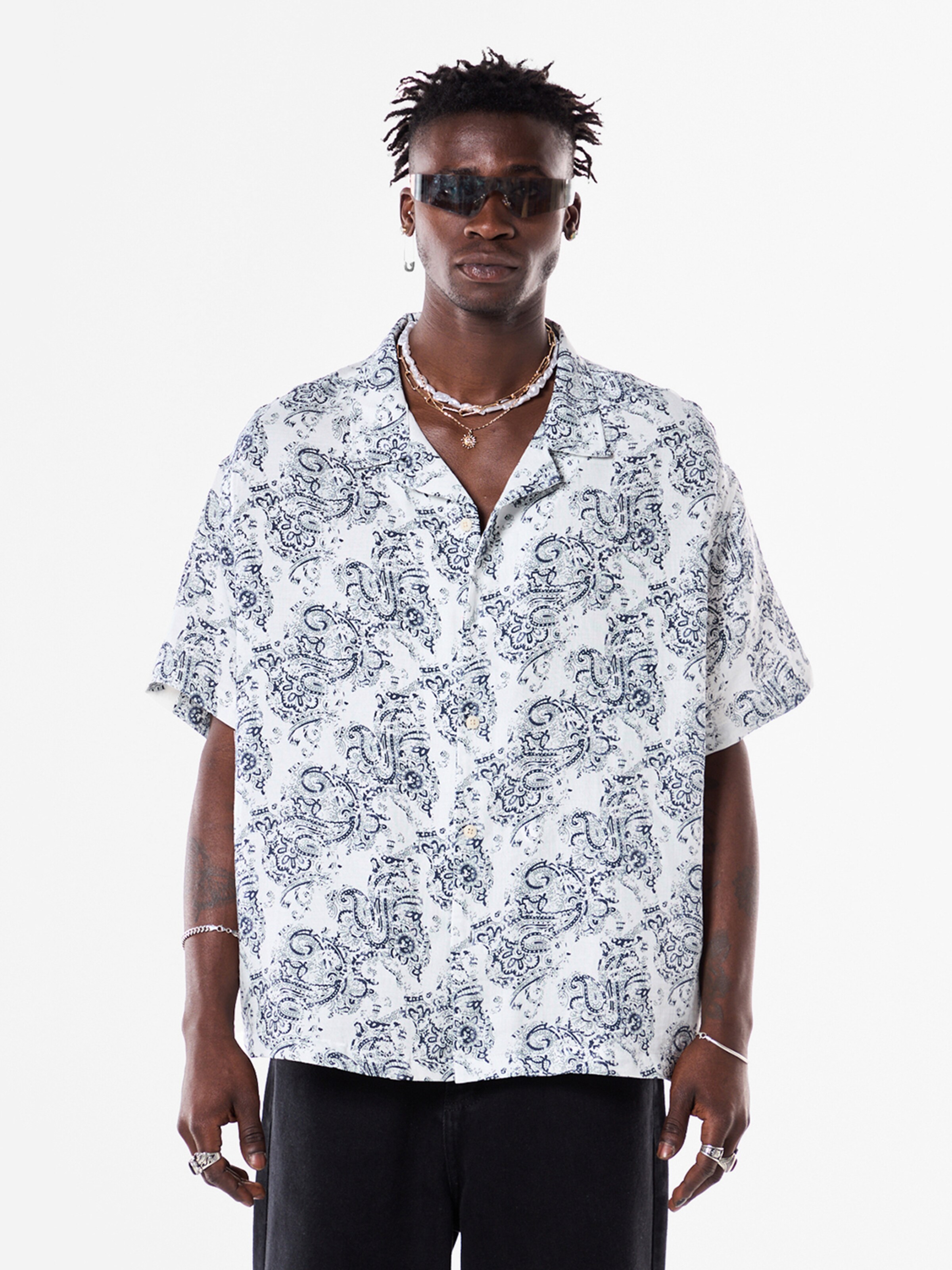 VAMOS CLO Srajca | bela barva: sprednja stran