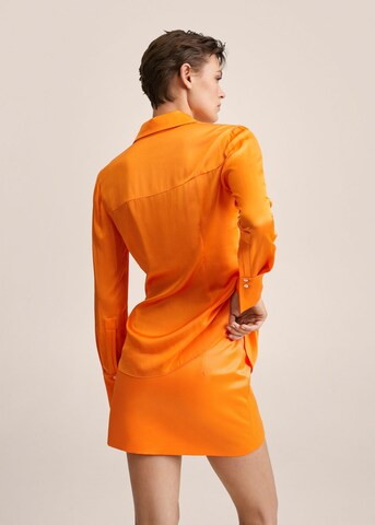 MANGO Spódnica w kolorze pomarańczowy