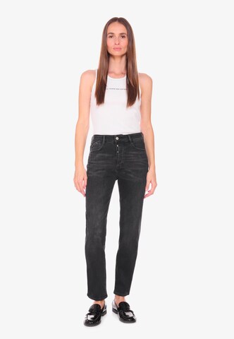 Le Temps Des Cerises Regular Jeans '400/17' in Schwarz