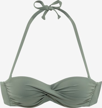 Top per bikini di s.Oliver in verde: frontale