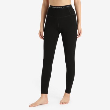 Skinny Pantalon de sport 'W 260 Tech' ICEBREAKER en noir : devant