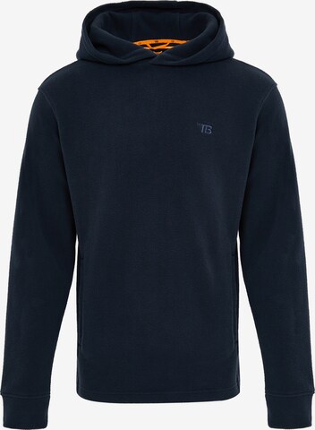 Sweat-shirt Threadbare en bleu : devant