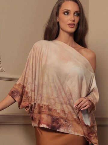 JIORO Tunic 'ANCIENT TOWN' in Beige