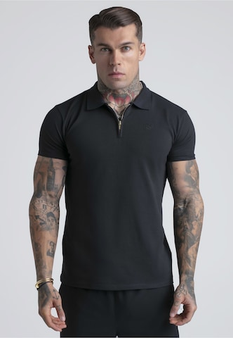 SikSilk - Camisa em preto: frente