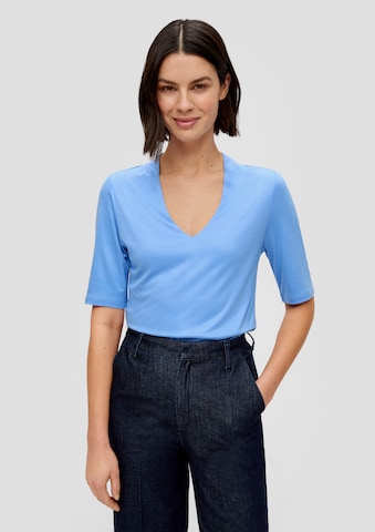 s.Oliver BLACK LABEL Shirt in Blue: front