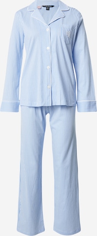 Lauren Ralph Lauren Pyjama värissä sininen: etupuoli