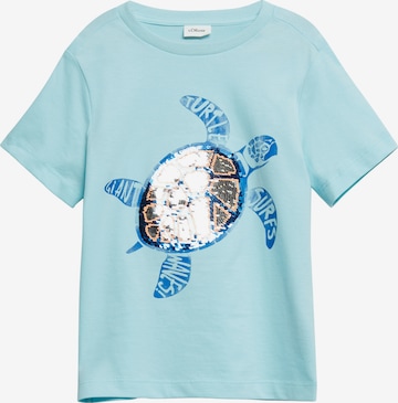 T-Shirt s.Oliver en bleu : devant