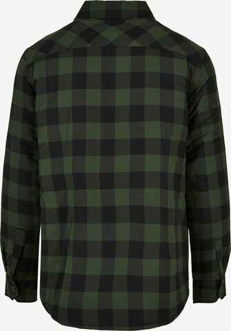 Urban Classics Slim fit Button Up Shirt in Green