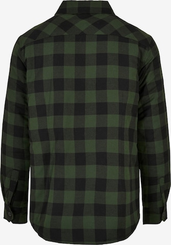 Urban Classics Slim fit Button Up Shirt in Green