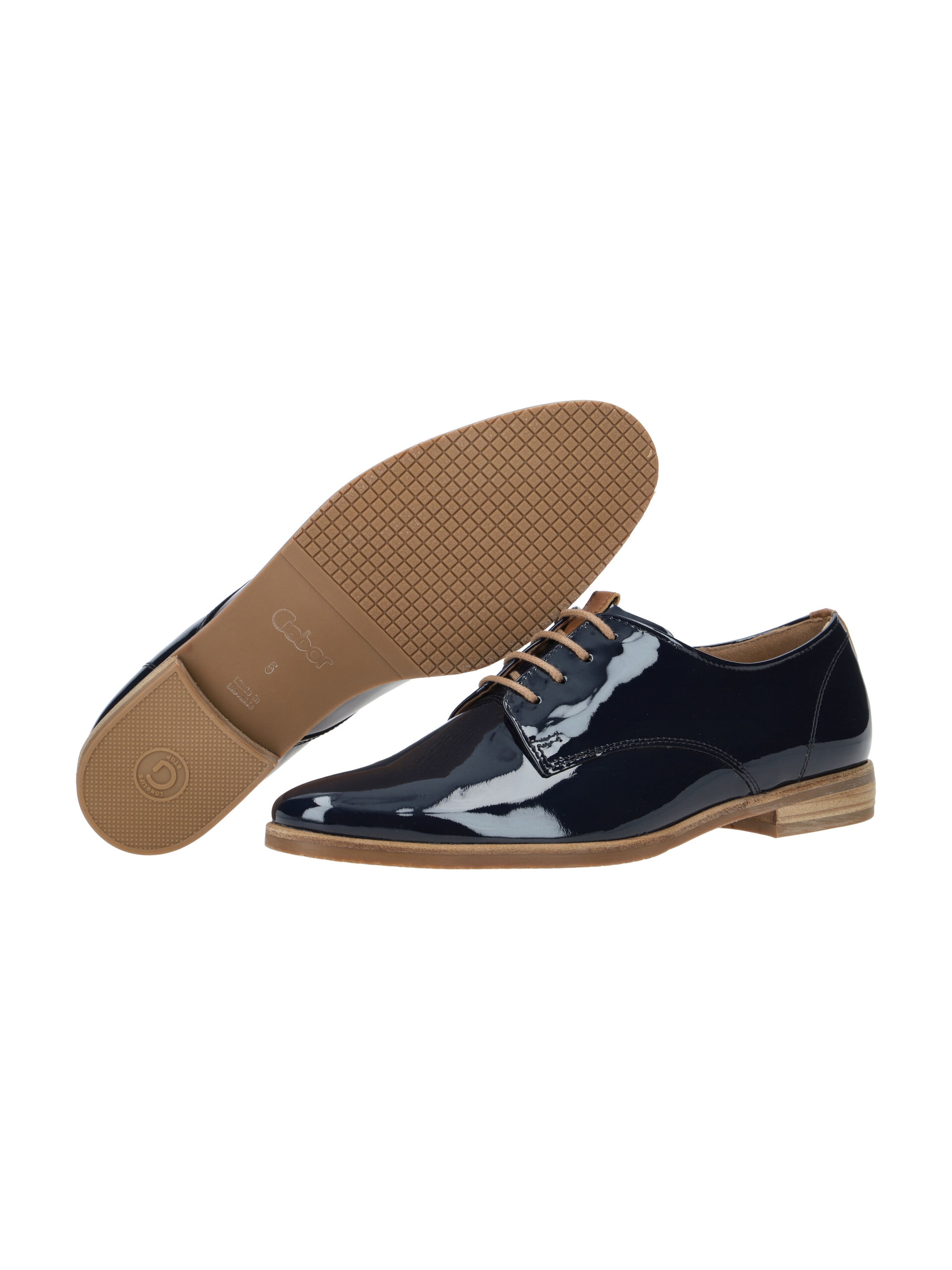 GABOR Schnürschuh 'Gabor Schuhe dunkelblau Lack 02.065.96'‌‌‌‌‌‌‌‌‌ in Blau
