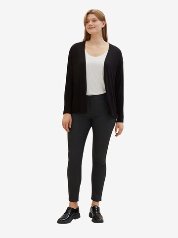 Tom Tailor Women + Gebreid vest in Zwart