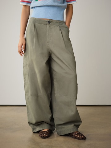 Loosefit Jeans cargo Next en vert : devant