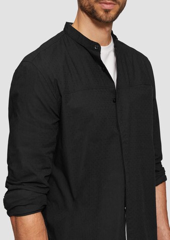Coupe regular Chemise s.Oliver en noir