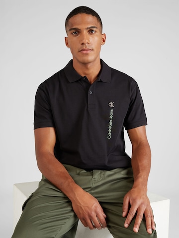 Calvin Klein Jeans Poloshirt in Schwarz