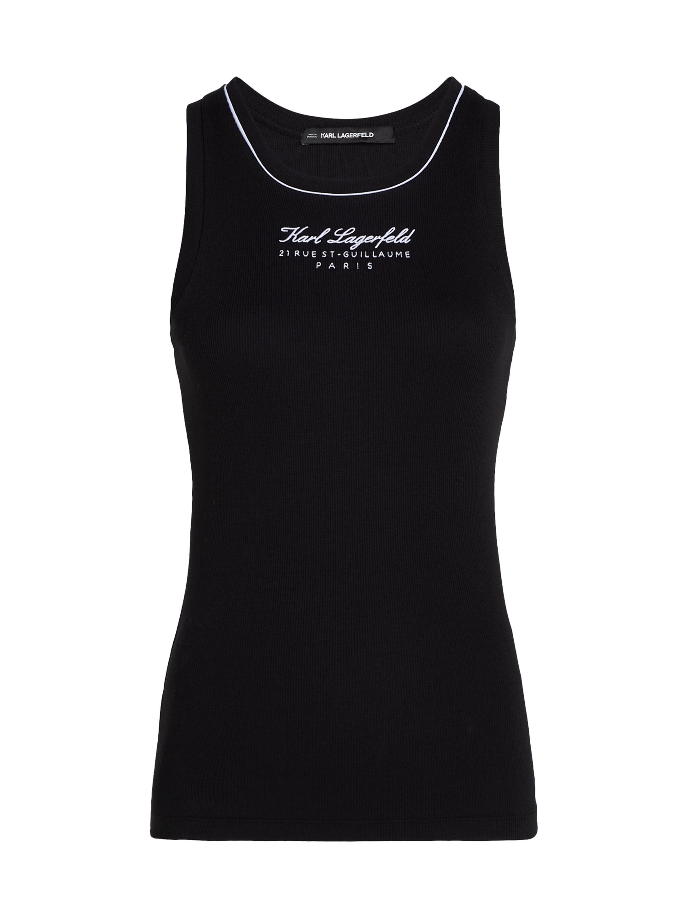 Haut 'Hotel' Karl Lagerfeld en noir : devant