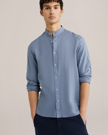 WE Fashion Regular fit Πουκάμισο σε μπλε