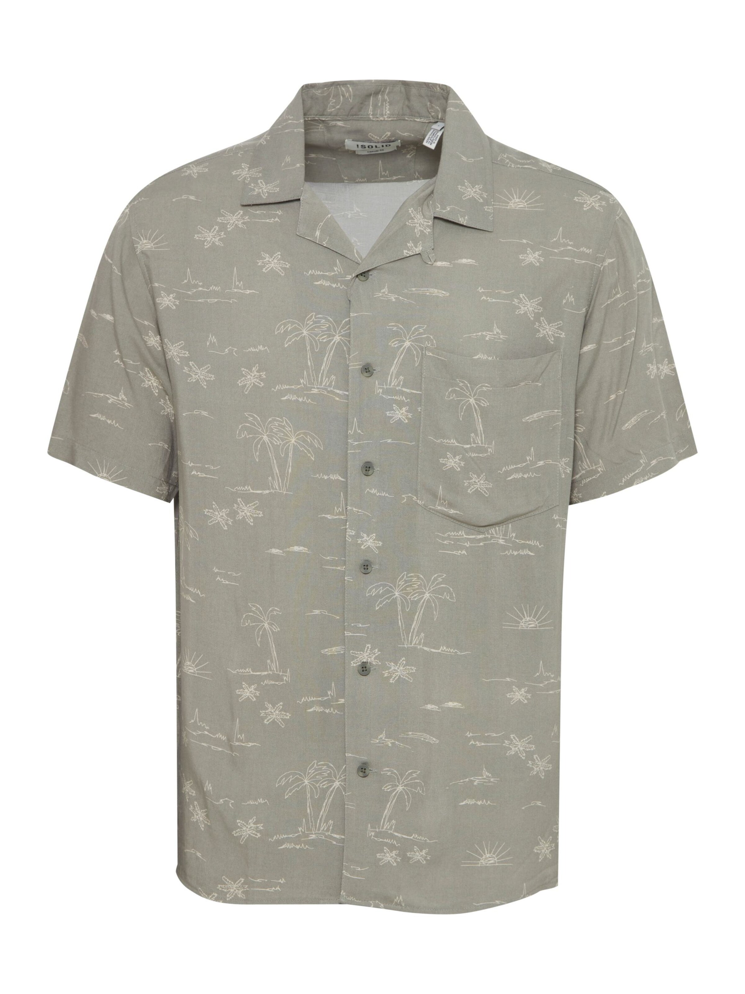 Regular fit Camicia 'Ian' di !Solid in verde: frontale