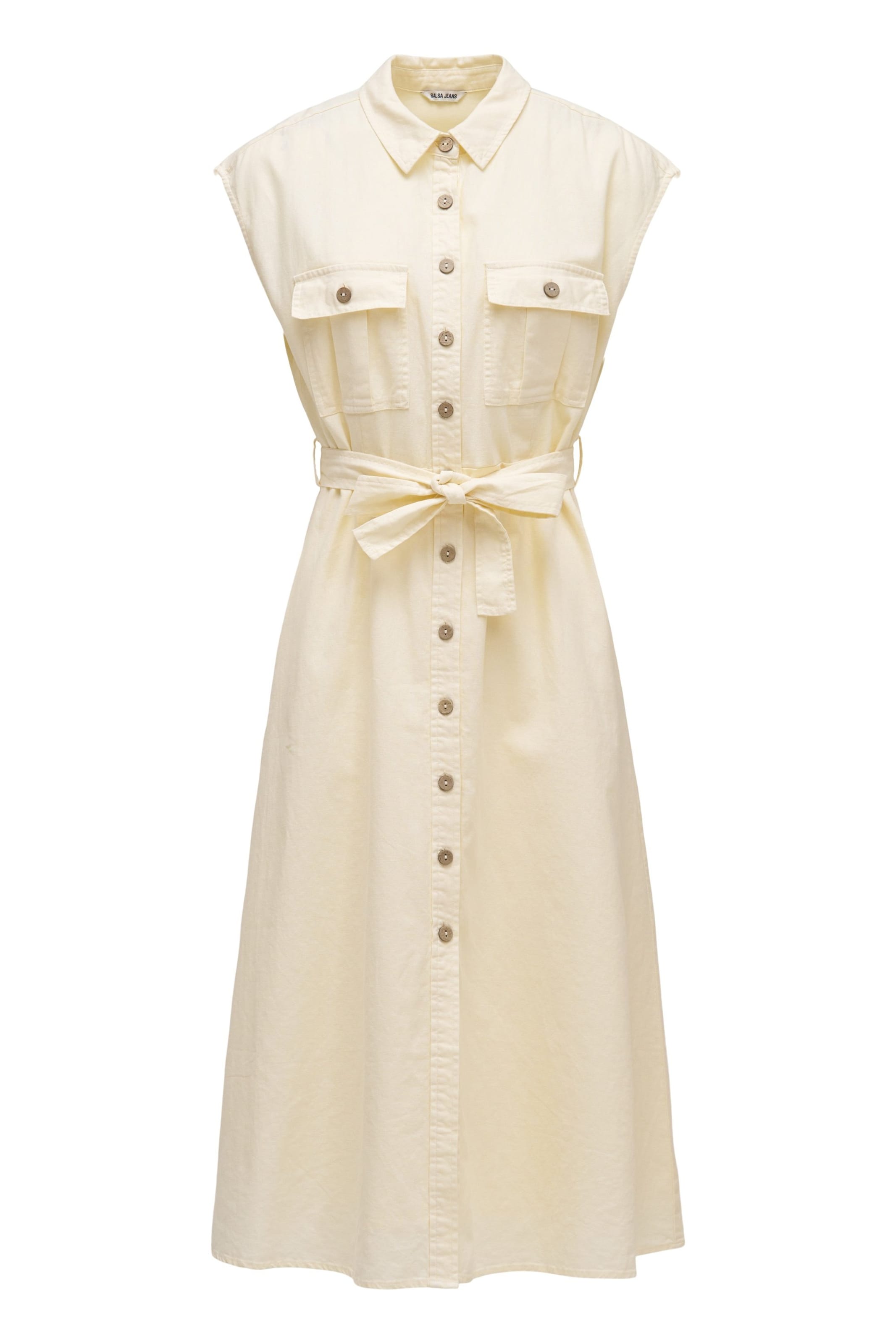 Salsa Jeans Dress in Yellow: front