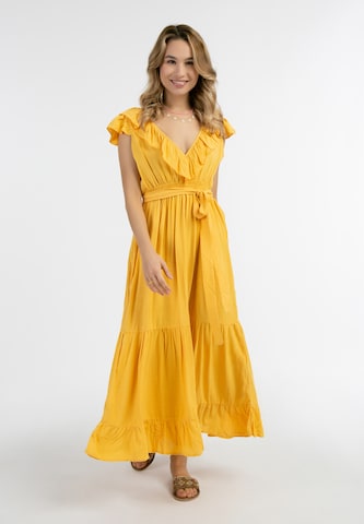 IZIA Summer Dress in Yellow