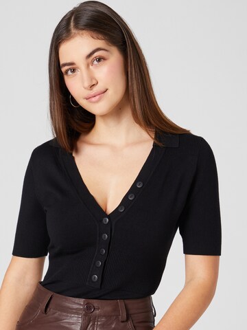 Guido Maria Kretschmer Women Shirt body 'Tasha' in Zwart: voorkant