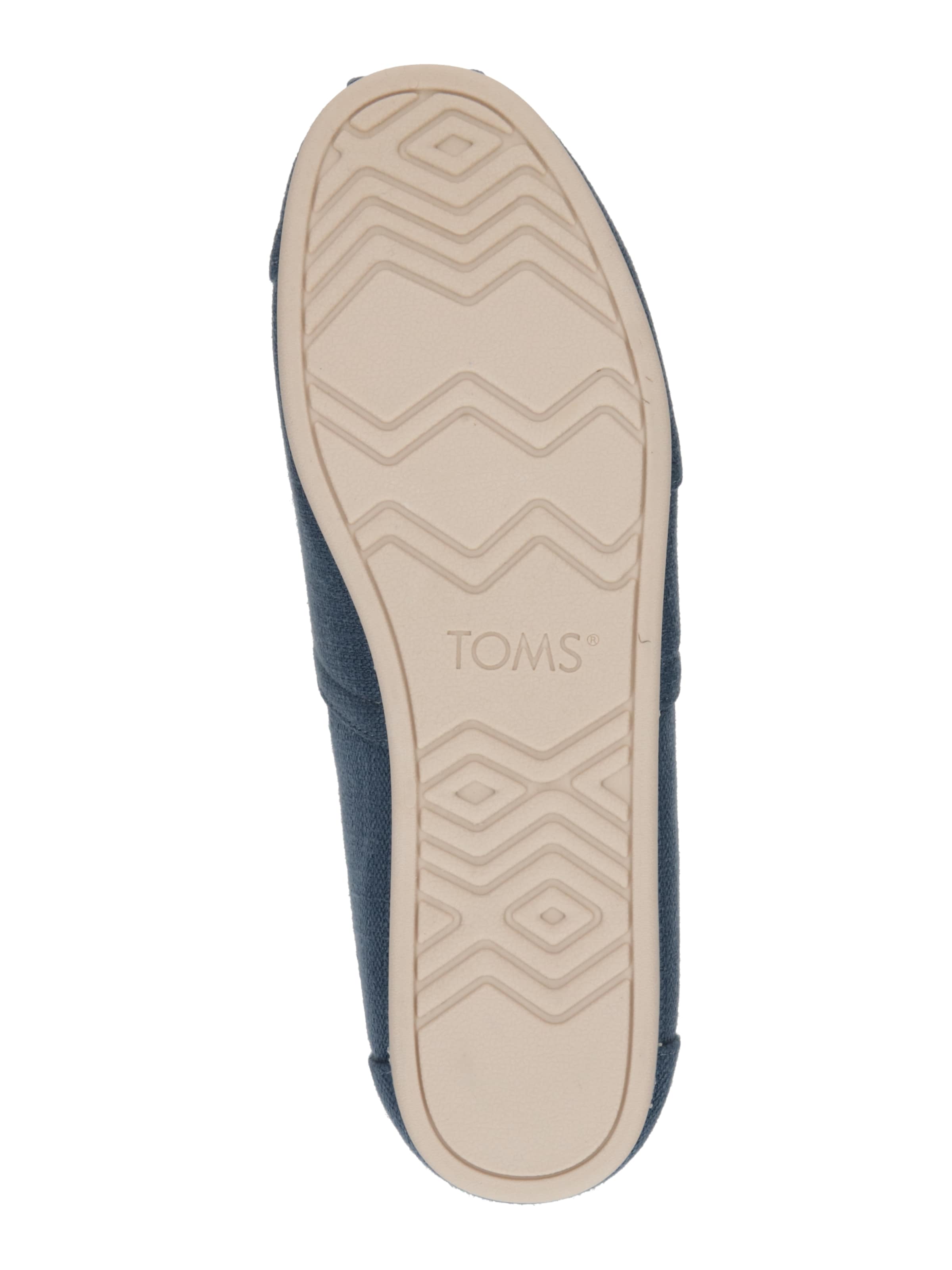 Chaussure basse TOMS en bleu : en bas