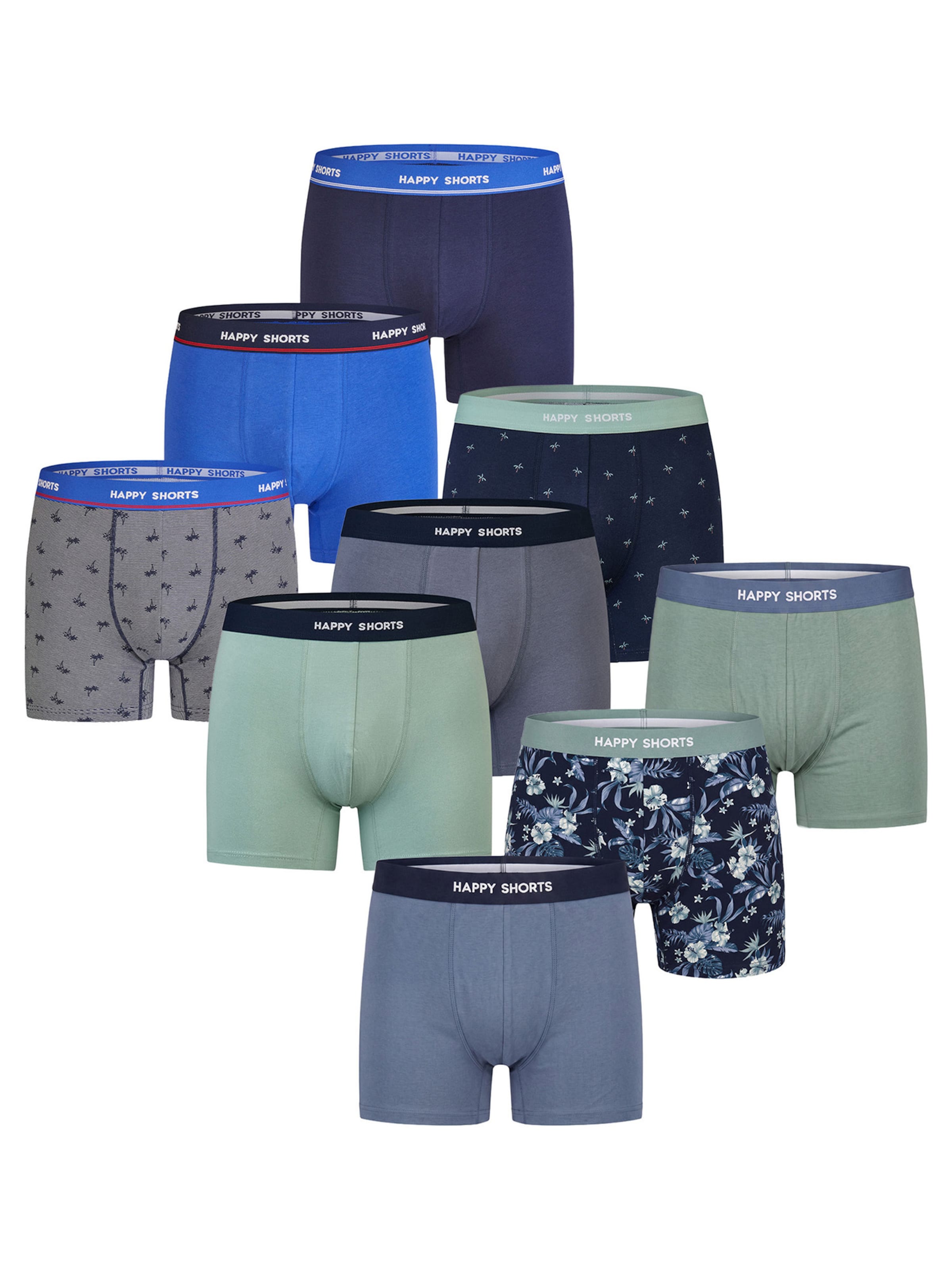 Happy Shorts - Boxers ' Jersey ' em mistura de cores: frente