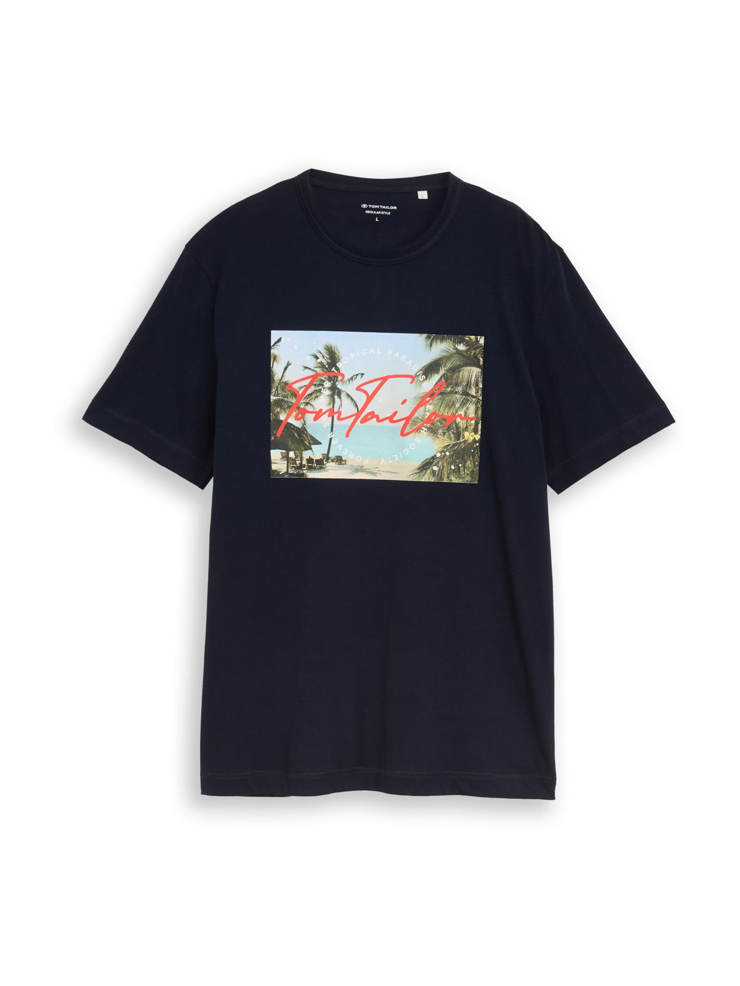 TOM TAILOR Shirt in Blue: front