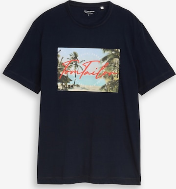 T-Shirt TOM TAILOR en bleu : devant