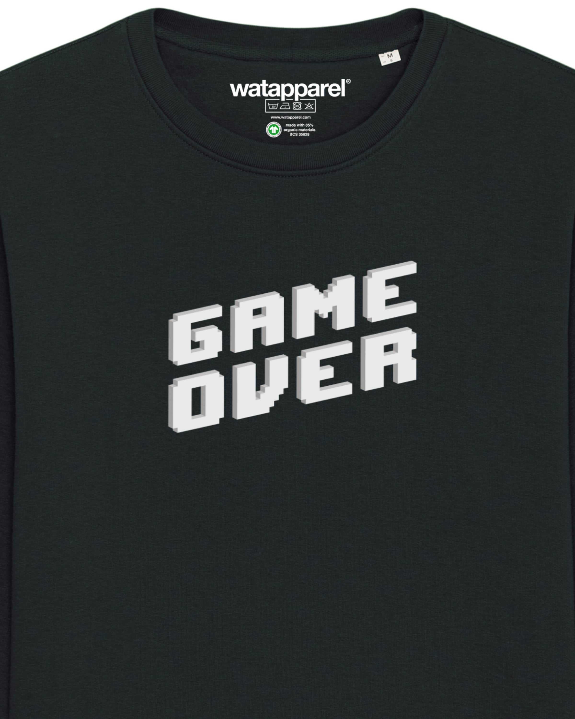Felpa ' Game Over ' di Watapparel in nero