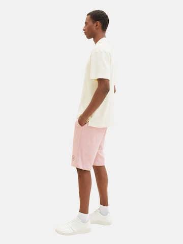 TOM TAILOR Regular Trousers in Pink