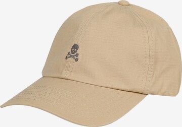 Cappello da baseball di Scalpers in beige: frontale