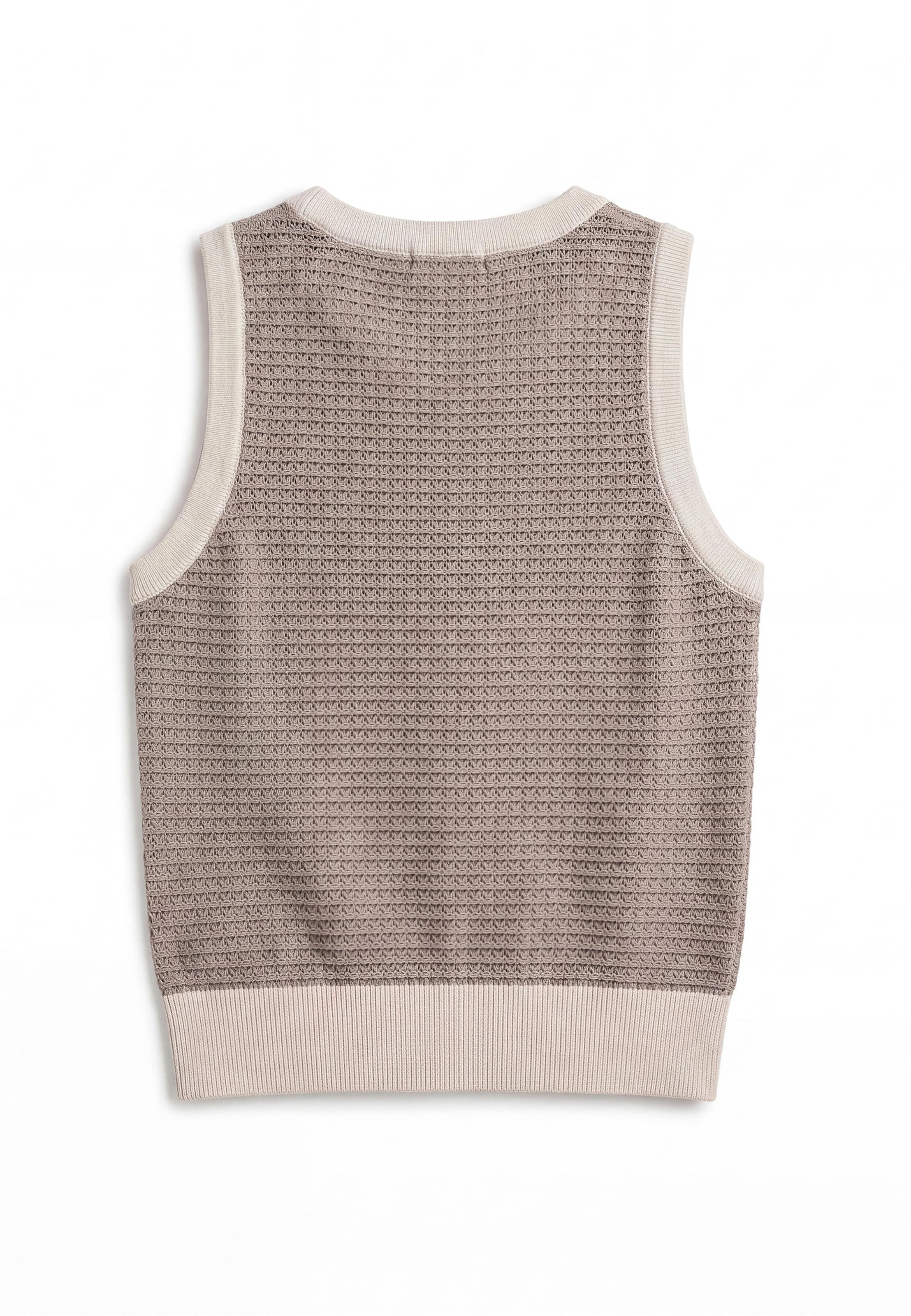 Pegador - Top de punto 'Parma' en gris
