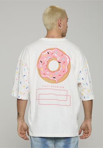 Maglietta 'Sprinkle Donut' di 2Y Premium in bianco: frontale