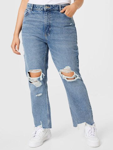ONLY Curve Regular Jeans 'JAGGER' i blå: framsida