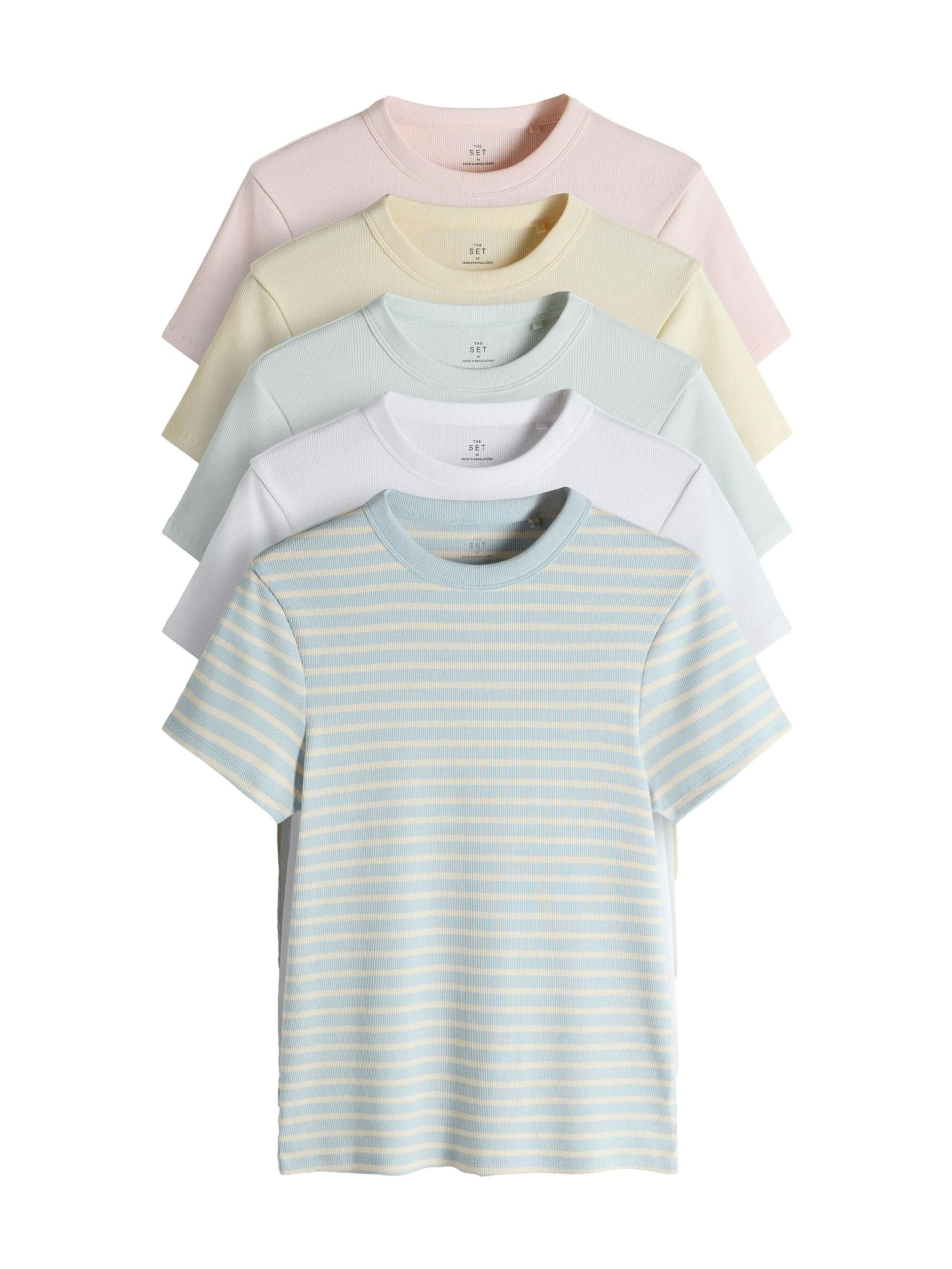 T-shirt The Set en mélange de couleurs : devant